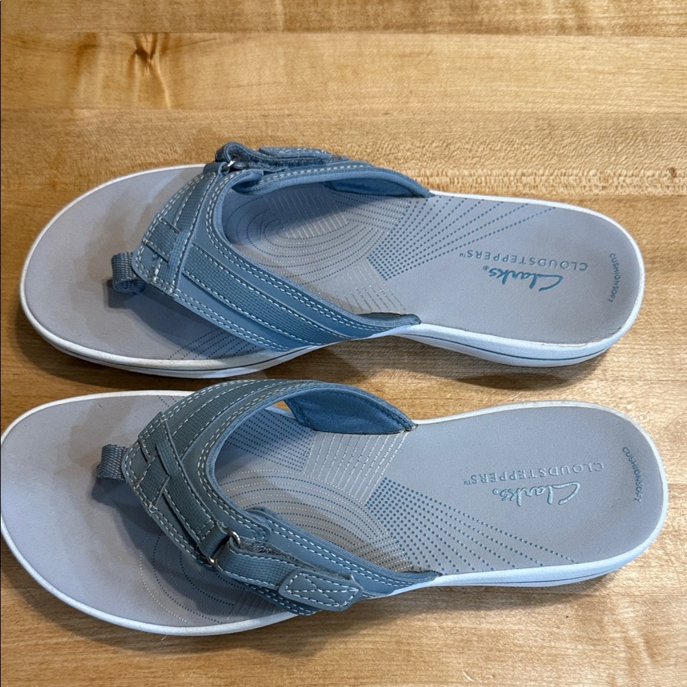 Clarks Light Blue Casual Sandals
